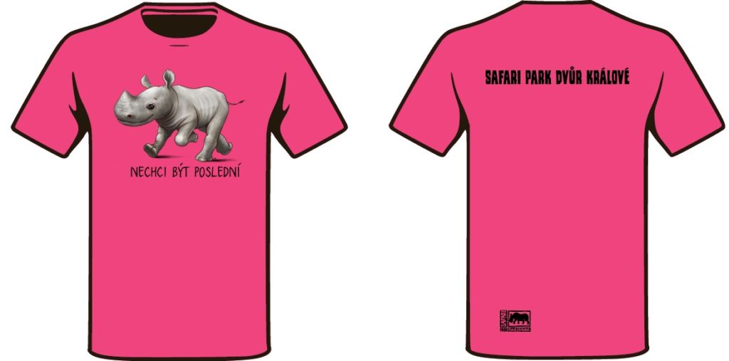 Tričko na podporu nosorožců
